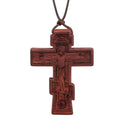 INRI red and black wood cross necklace rope chain religious nowadaysfashion