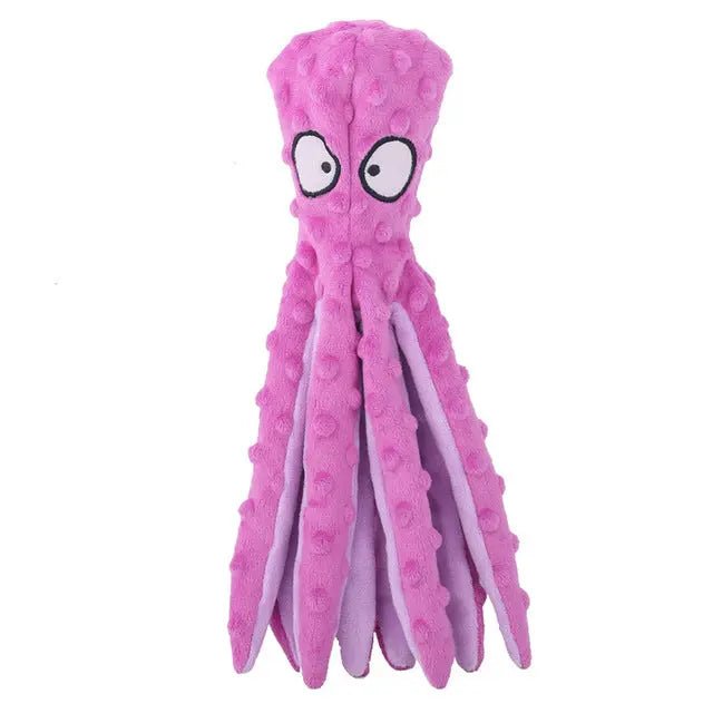 Interactive Bite-resistant Plush Octopus Pet Toy - Blade & Thread