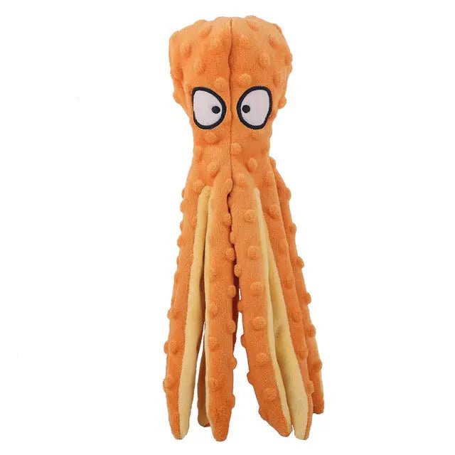 Interactive Bite-resistant Plush Octopus Pet Toy - Blade & Thread