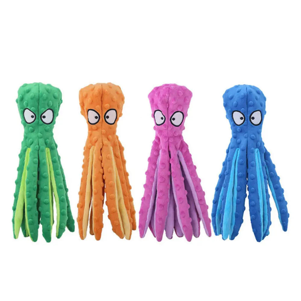 Interactive Bite-resistant Plush Octopus Pet Toy - Blade & Thread