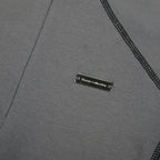 Invisible Zipper Stand Collar Short Sleeve Top Slim Fit Bottom T-Shirt nowadaysfashion