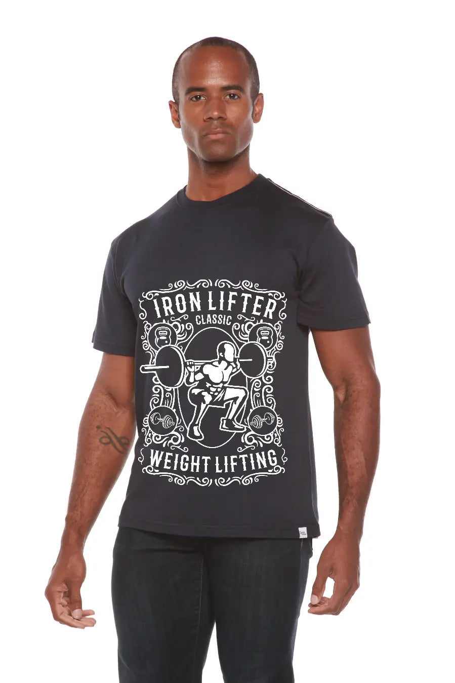 Iron Lifter Men's Bamboo Viscose/Organic Cotton Short Sleeve Graphic T-Shirt Spun Bamboo