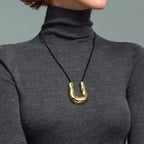 irregular horseshoe necklace nowadaysfashion