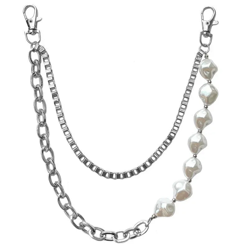 Irregular pearl double chain - Blade & Thread