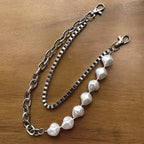 Irregular pearl double chain nowadaysfashion