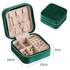 Italian velvet jewelry organiser box nowadaysfashion