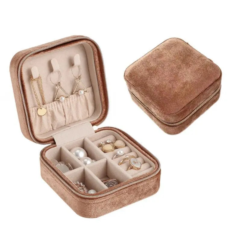 Italian velvet jewelry organiser box - Blade & Thread