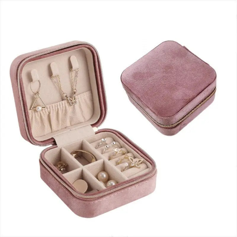 Italian velvet jewelry organiser box - Blade & Thread