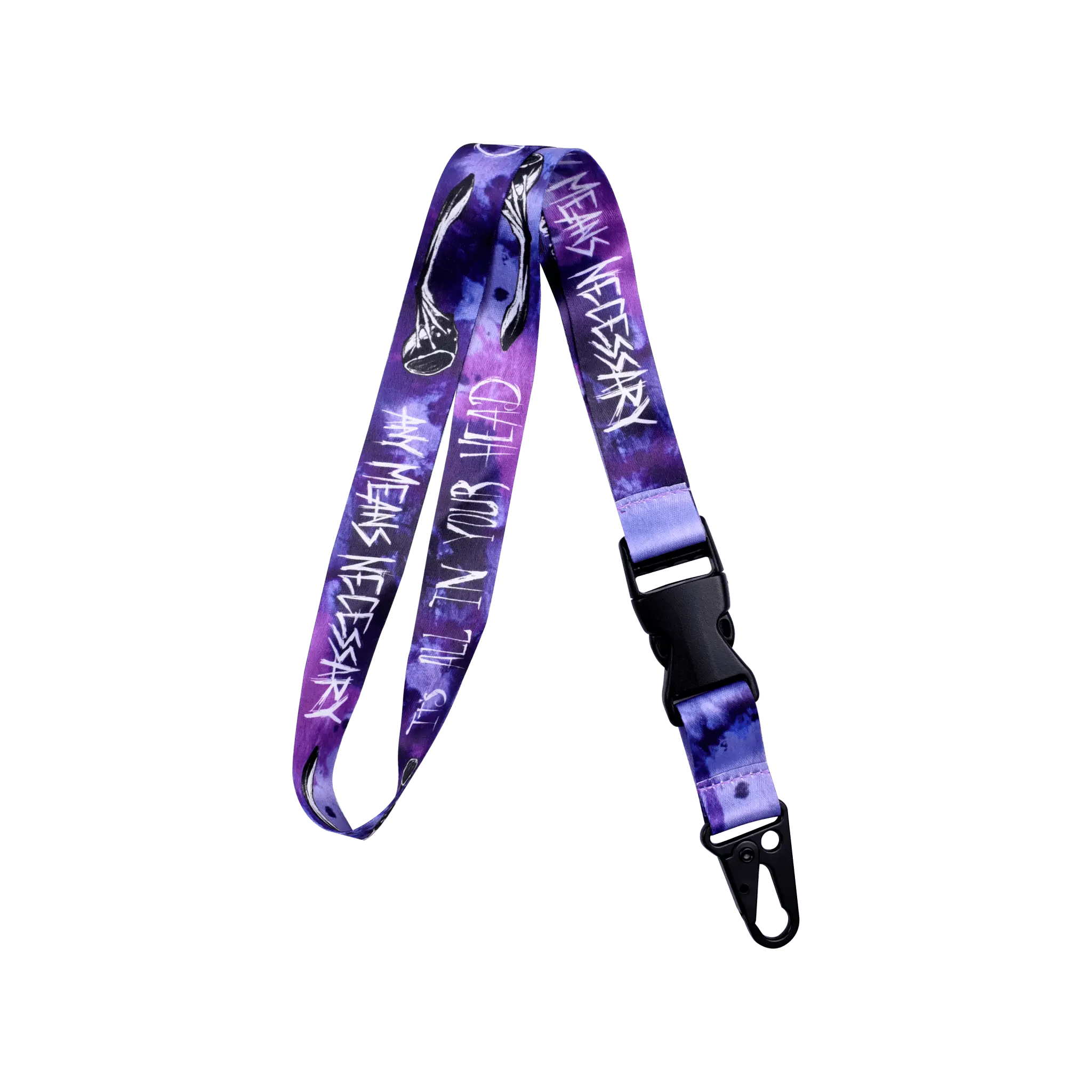 It's All In Your Head Lanyard Purple Any Means Necessary Clothing