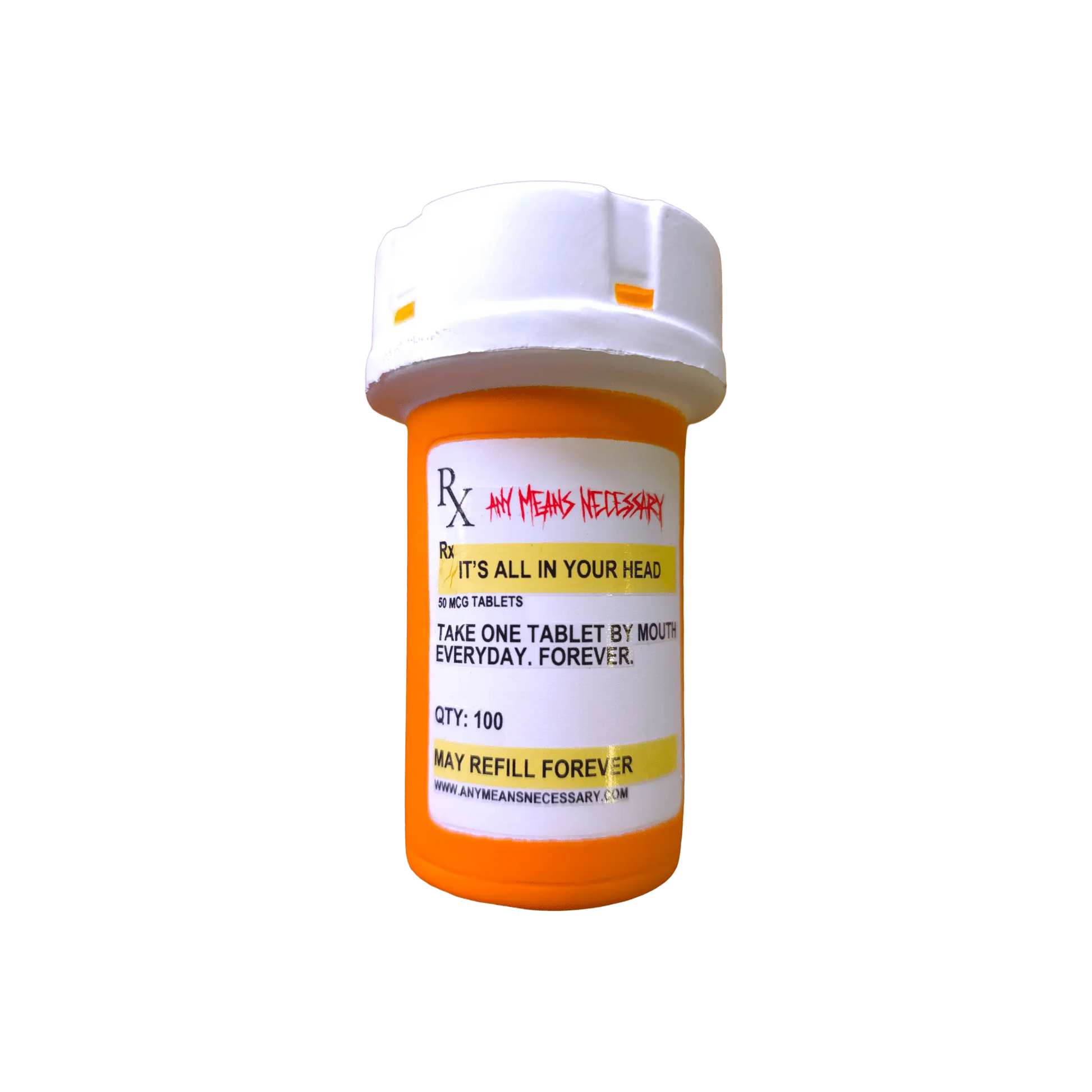 It's All In Your Head Pill Bottle (Stress Ball) - Blade & Thread