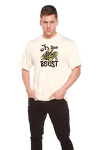 It`s time to BOOST Men's Bamboo Viscose/Organic Cotton Short Sleeve Graphic T-Shirt Spun Bamboo