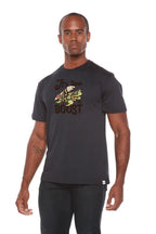 It`s time to BOOST Men's Bamboo Viscose/Organic Cotton Short Sleeve Graphic T-Shirt Spun Bamboo