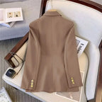 Jackets Blazer Woman Spring Autumn Solid Color Long Sleeve Tailored Collar nowadaysfashion
