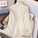 Jackets Blazer Woman Spring Autumn Solid Color Long Sleeve Tailored Collar nowadaysfashion