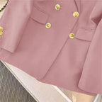 Jackets Blazer Woman Spring Autumn Solid Color Long Sleeve Tailored Collar nowadaysfashion