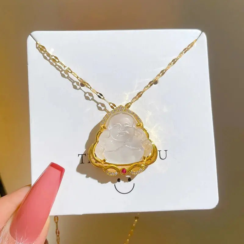 Jade Buddha Pendant - Blade & Thread