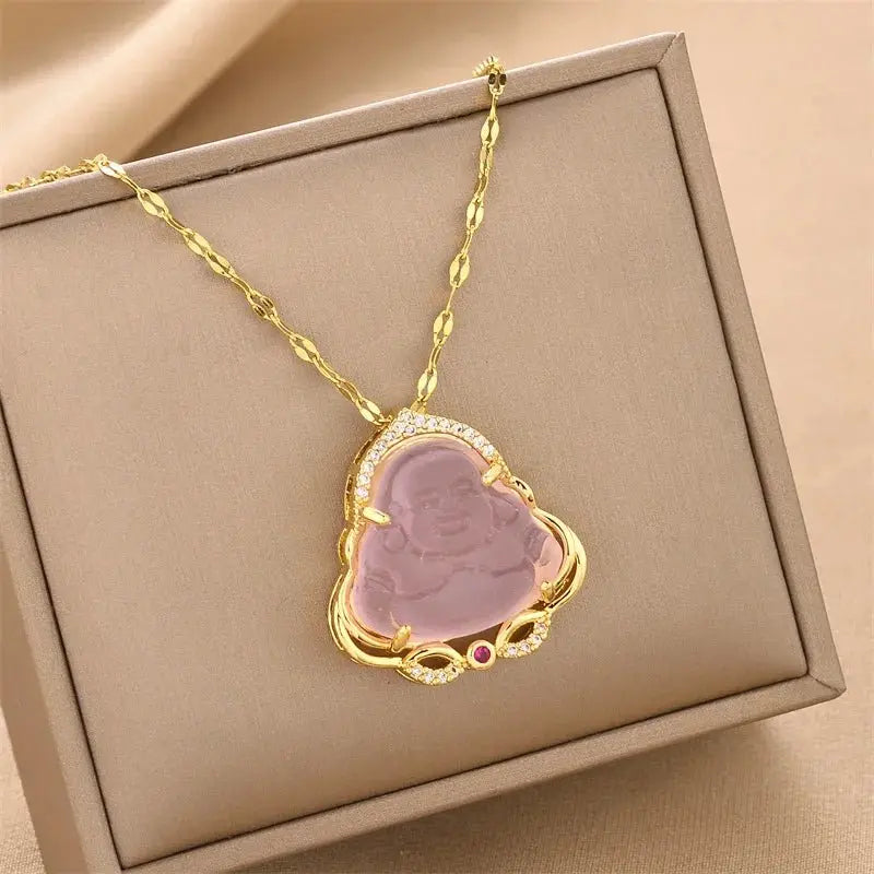 Jade Buddha Pendant - Blade & Thread