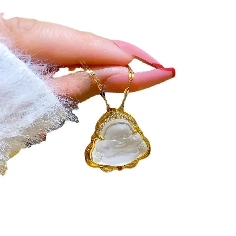Jade Buddha Pendant - Blade & Thread