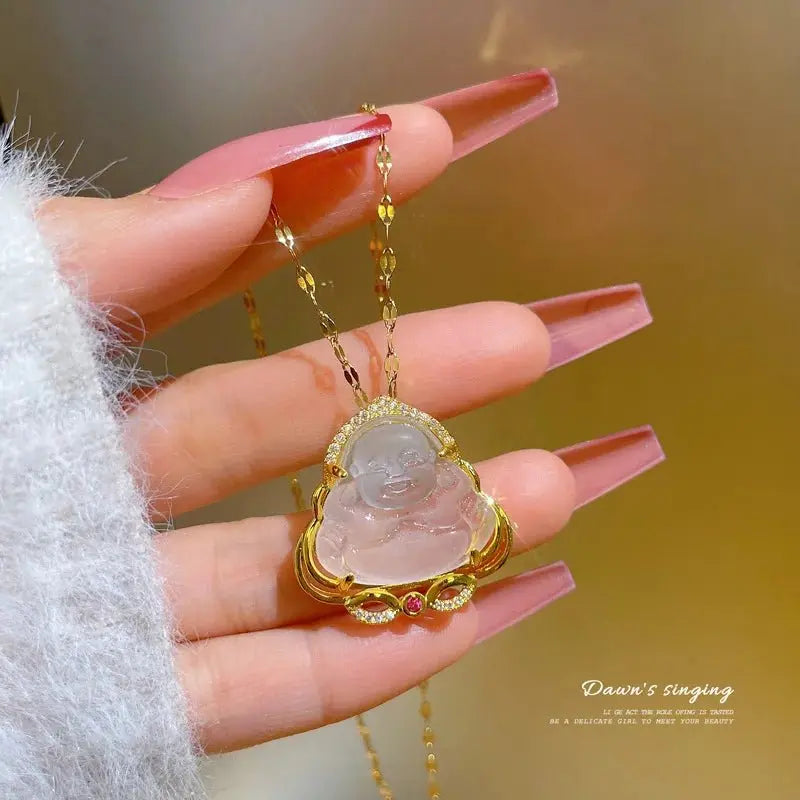 Jade Buddha Pendant - Blade & Thread