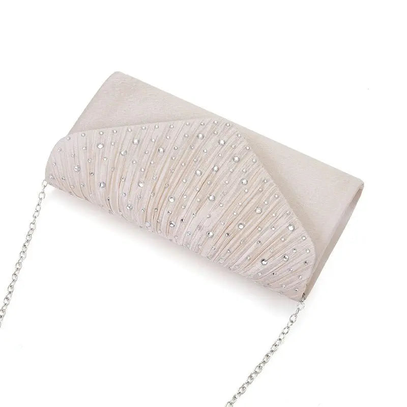 Japanese clutch pleated diamond crossbody bag nowadaysfashion