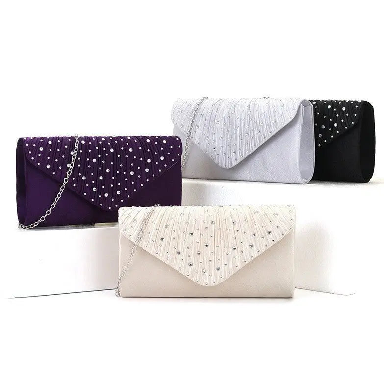Japanese clutch pleated diamond crossbody bag - Blade & Thread
