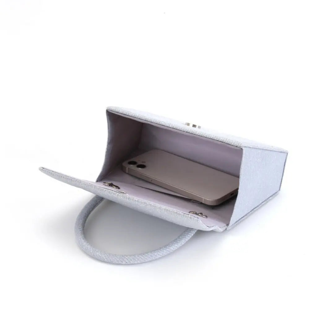 Japanese style simple hand-held party evening makeup bag - Blade & Thread