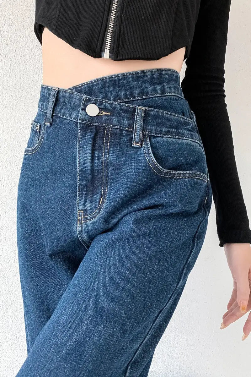 Jeans Women Wide Leg Pants Mom Femme High Waist Woman Trousers nowadaysfashion