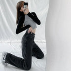 Jeans Women Wide Leg Pants Mom Femme High Waist Woman Trousers nowadaysfashion