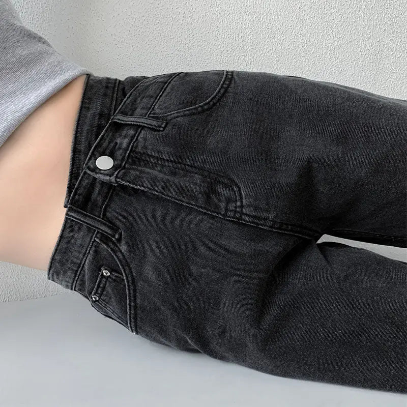 Jeans Women Wide Leg Pants Mom Femme High Waist Woman Trousers - Blade & Thread