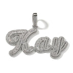 JON Stitching Diamond Letter Pendant Hip Hop Necklace nowadaysfashion