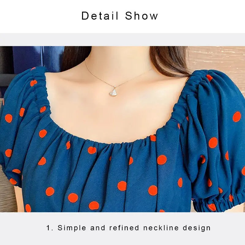 Jumpsuit Summer 2022 Long Overalls Wide Leg Pants for Women Polka Dot Rompers - Blade & Thread