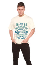 King Of The Street Men's Bamboo Viscose/Organic Cotton Short Sleeve Graphic T-Shirt Spun Bamboo