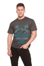 King Of The Street Men's Bamboo Viscose/Organic Cotton Short Sleeve Graphic T-Shirt Spun Bamboo