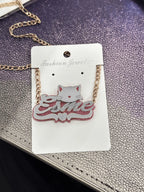 kitty name necklace 14 karat gold name plates nowadaysfashion