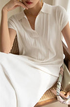 Knitted Dress Short Sleeve Loose Lace-up Female Straight Dress vestidos nowadaysfashion