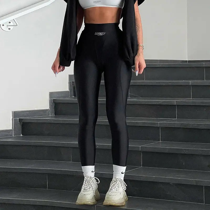 Knitted High Waist Skinny Shark Pants - Blade & Thread