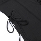 Knitted Long Sleeve Slim Mini Fairycore Slash Neck Dress nowadaysfashion