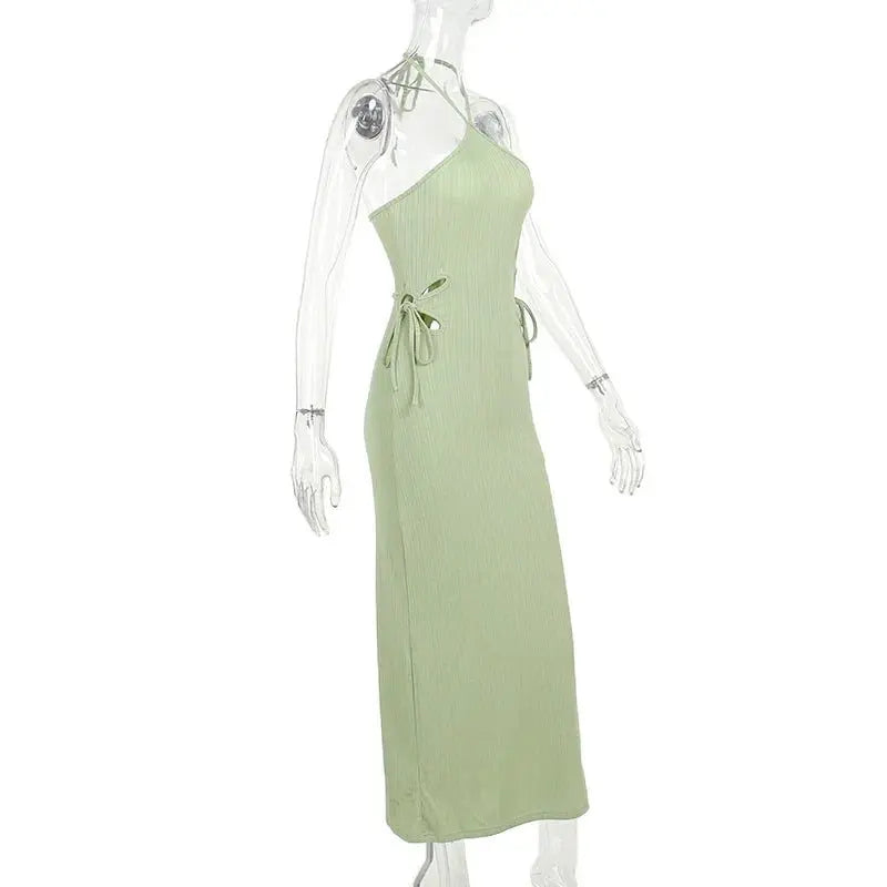 Knitted Long Sleeve Slim Mini Fairycore Slash Neck Dress - Blade & Thread