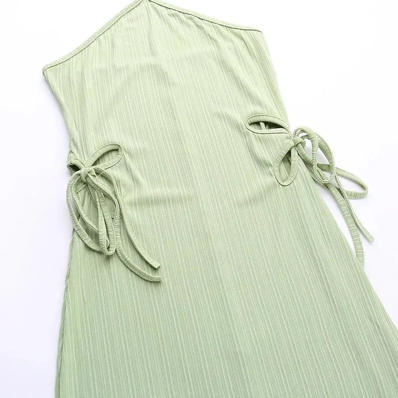 Knitted Long Sleeve Slim Mini Fairycore Slash Neck Dress - Blade & Thread
