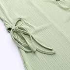 Knitted Long Sleeve Slim Mini Fairycore Slash Neck Dress nowadaysfashion