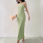 Knitted Long Sleeve Slim Mini Fairycore Slash Neck Dress nowadaysfashion