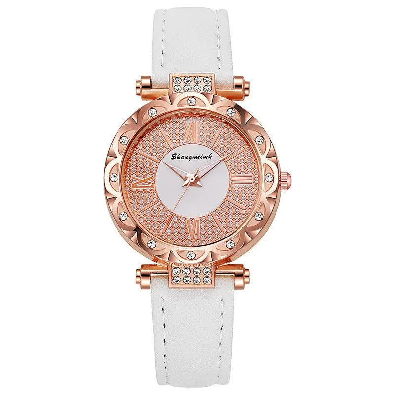 Korean-style quartz watch with a simple leather strap. - Blade & Thread