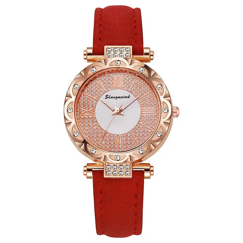 Korean-style quartz watch with a simple leather strap. - Blade & Thread
