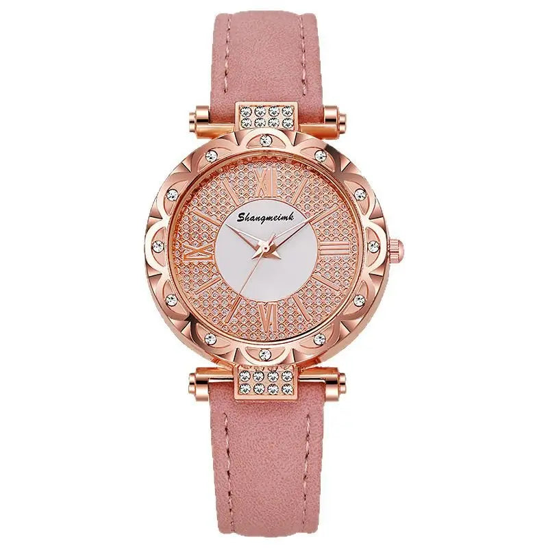 Korean-style quartz watch with a simple leather strap. - Blade & Thread
