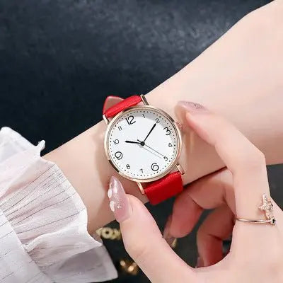 Korean-style, stylish, simple leather strap watches. - Blade & Thread