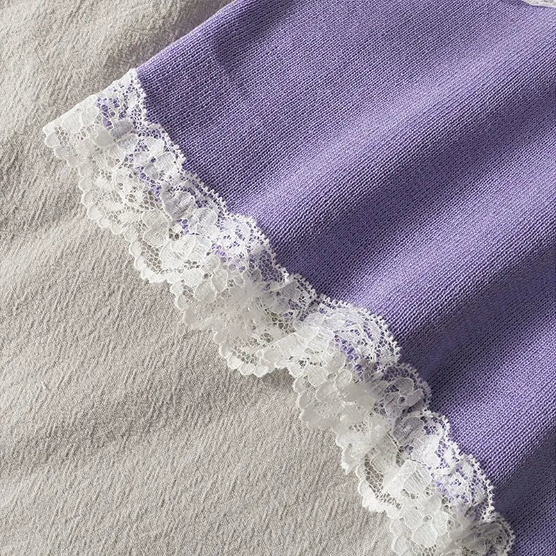 Lace Cami Y2k Tank Top Female V Neck Sleeveless Sexy Blouse Cropped Camisole Knitwear nowadaysfashion