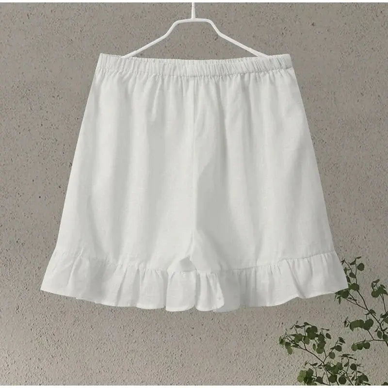Lace Up Doll Collar Shirt Skirt Sets Short Puff Sleeve Top Suit Pleat Mini Skirts - Blade & Thread