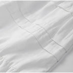 Lace Up Doll Collar Shirt Skirt Sets Short Puff Sleeve Top Suit Pleat Mini Skirts nowadaysfashion