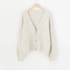 lantern sleeve cardigan Winter Solid Cashmere Casual Fashion Winter Knit sweaters nowadaysfashion