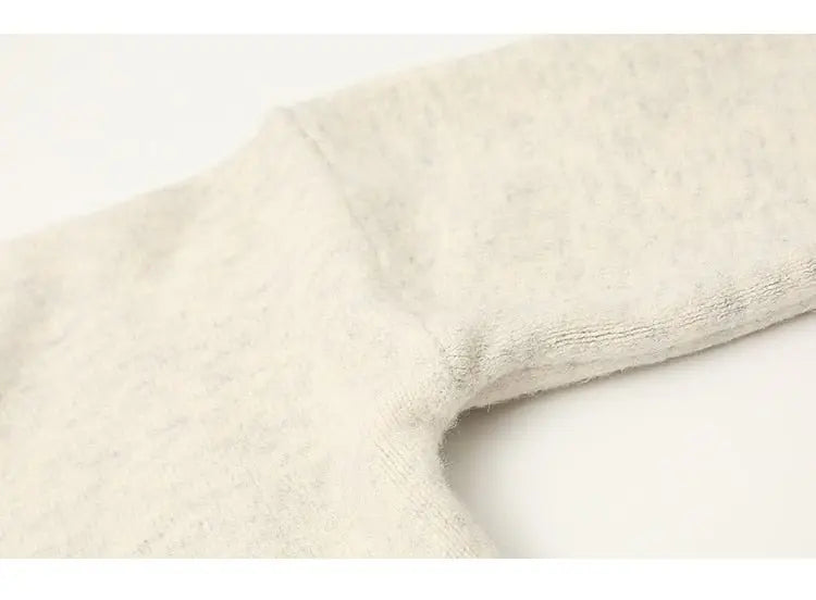 lantern sleeve cardigan Winter Solid Cashmere Casual Fashion Winter Knit sweaters nowadaysfashion